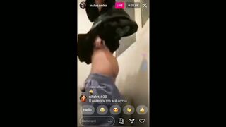 INSTASAMKA SHOW HER PUSSY AND ASS IN INSTAGRAM LIVE