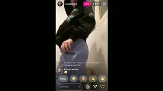 INSTASAMKA SHOW HER PUSSY AND ASS IN INSTAGRAM LIVE