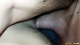 Extreme Closeup Throat Fucking! Throat Bulge!