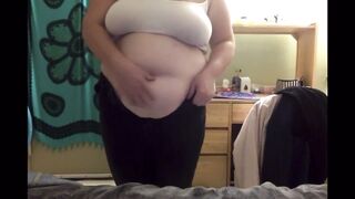 Fat Belly Girl Tight Pants