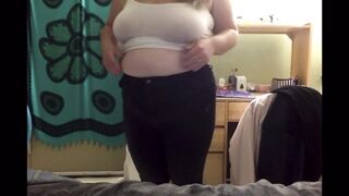 Fat Belly Girl Tight Pants