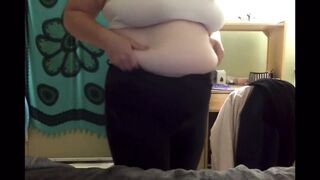 Fat Belly Girl Tight Pants