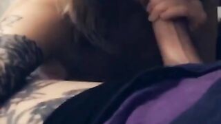 Step Sister make Deepthroat Blowjob/ Snapchat