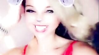 TV Reality Star Maddy Burciaga NIPSLIP Wearing a Nightie (Snapchat)