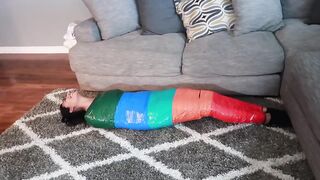 Rainbow Tape Mummy Escape Challenge Fail