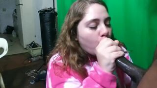 TEEN BBW Sucks Dick - Sloppy Head ( HighSchool Girl POV) BBC Worhsip