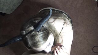 POV Succubus Blowjob and Facial