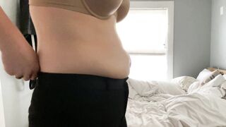 Flabby Belly Girl too Fat for Size 12