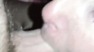 Homemade Blowjob cum in her mouth and facial