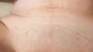 CLOSEUP Rubbing Lactating Breast Milk down my Body & into my Wet Pussy. Listen to how Wet I am OMG