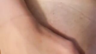 CLOSEUP Rubbing Lactating Breast Milk down my Body & into my Wet Pussy. Listen to how Wet I am OMG