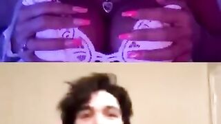 Lady Flashes Live Instagram Vid