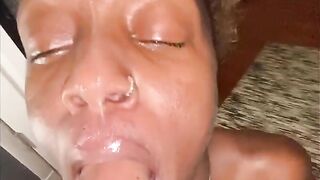 Ms.Deepthroat at it again Sucking Dick