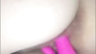 Girlfriend Kelsey Sends Videos of herself Riding a Pink Vibrator on Snapchat