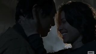 AMWF Lauren Cohan English Norwegian Female Interracial Big Hug Korean Male