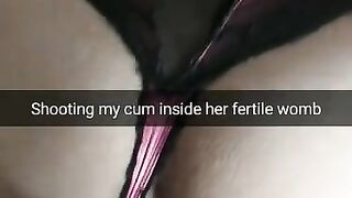 Cumming into Tight 18-years old Teen Pussy~ Bareback Snapchat