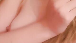 Teen with Anal Plug and Sexy Boobs