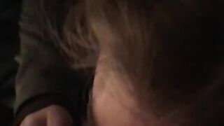 Amateur Ex GF Pierced Tongue Sucking my Cock