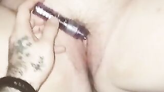 Wife Plays with her Wet Tight Pussy till she Cums