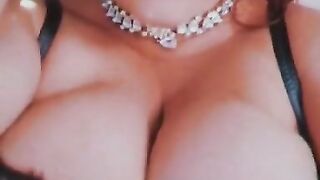 POV Horny Big Tit Redhead Shows off