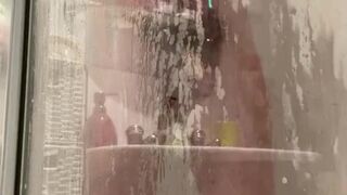 big dick in the shower