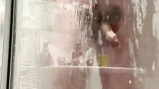 big dick in the shower