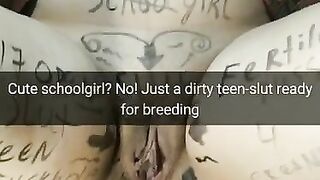 Your School-girl Girlfriend Cheats you in Gangbang at Home Party! [cuckold Snapchat Compilation]