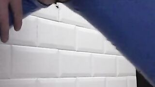 Lisa Pissing while Wearing Latex Jeans