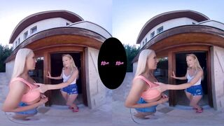 18VR Your GF Angelika Share You With Horny Dykes Lily Ray And Cayenne Hot