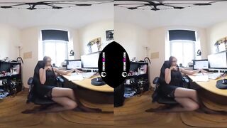 Margarita horny teen virtual 3d strip in my office