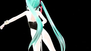 mmd hatsune miku cosplay conejitos playboy dancing apple pie by piconano femto