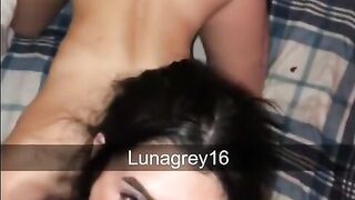 Cute Snapchat Slut Lets Slap her Petite Ass and Sucks Dick