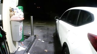 Flashing at the gas station