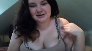 Chubby Teen Girl Skypes you and wants to Watch you Jerk off