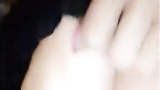 VERY HOT PETITE BLONDE ON SNAPCHAT MASTURBATING SHAVED PUSSY