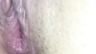 Close up of him Licking my Dripping Pussy up Close