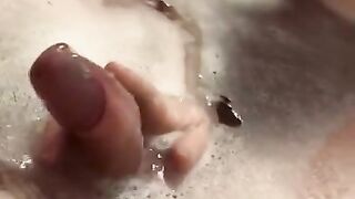 Family Bath Time with my Step Sister and her Hands Wander to my Hard Cock