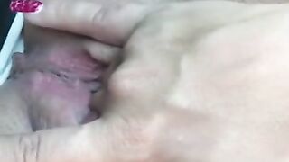 Car Masturbating, Creamy Pussy Waiting for Dick