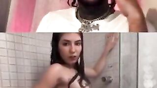 WHITE GIRL GROUPIE PUTS ON a SHOW FOR RAPPER GOLD GAD ON INSTAGRAM LIVE