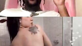 WHITE GIRL GROUPIE PUTS ON a SHOW FOR RAPPER GOLD GAD ON INSTAGRAM LIVE