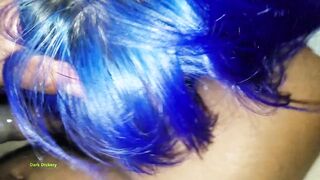 Thick Blue Haired PAWG Ravaged by BBC after Wet Deepthraot Sweet Moaning