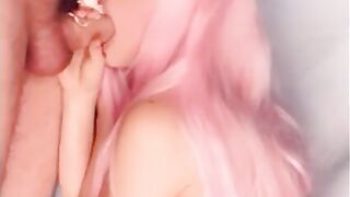 BELLE DELPHINE BLOWJOB TILL CUMSHOT PORN VIDEO