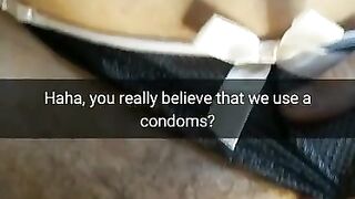 Did you really thing she use Condom? Real Cheating Wives never use a Condoms! [cuckold. Snapchat]