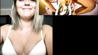 Cumtribute live on skype for Erika