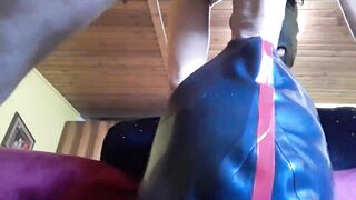 Amateur Laura on Heels 2021. Sloppy blowjob, hooded and masked