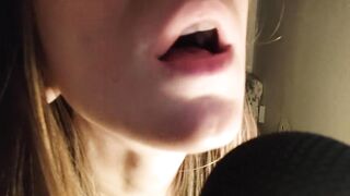 Food fetish ASMR Mouth Sounds and Moaning Teen