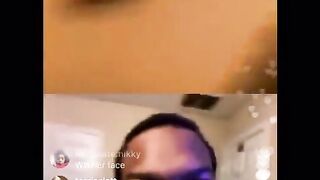 EBONY THOT PLAYS WITH HER TOYS ON RAPPER SWAG HOLLYWOOD INSTAGRAM LIVE