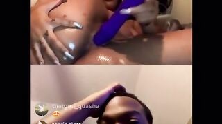 EBONY THOT PLAYS WITH HER TOYS ON RAPPER SWAG HOLLYWOOD INSTAGRAM LIVE