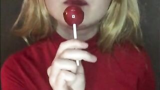 Marta Chuchena Sexy Sucking Lollipop