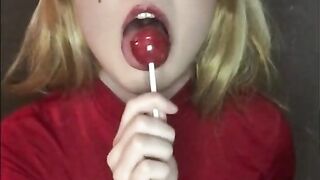 Marta Chuchena Sexy Sucking Lollipop